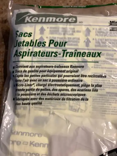 10 sacs aspirateur kenmore no 50403 neufs, View more