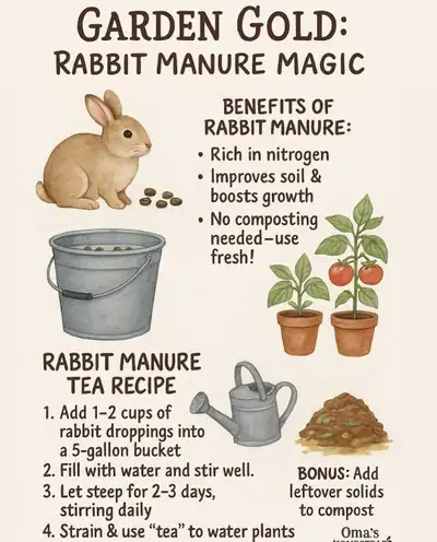 rabbit manure , View more