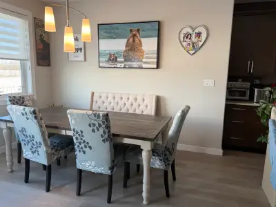  dining room set with bench, View more