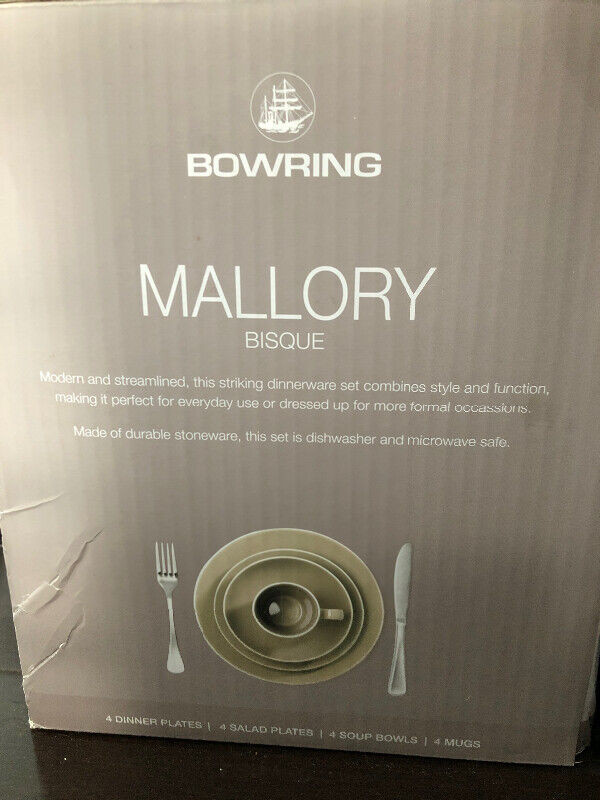Bowring “Mallory” dishes - 4 settings. in Kitchen & Dining Wares in Hamilton - Image 3