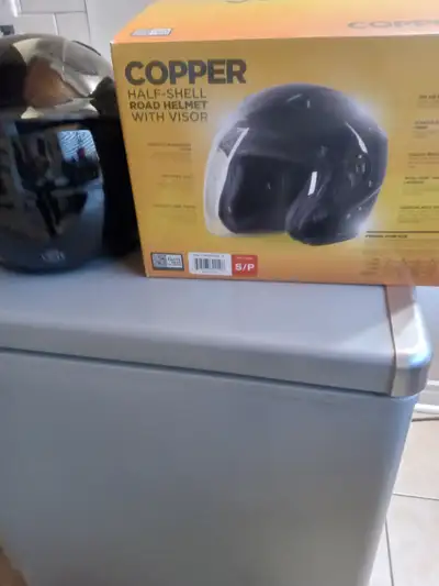 BRAND NEW VCAN COPPER HALF-SHELL road helmet with VISOR, View more