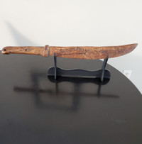 Antique Wooden "Silver Bay" Pirate Folk Art Sword
