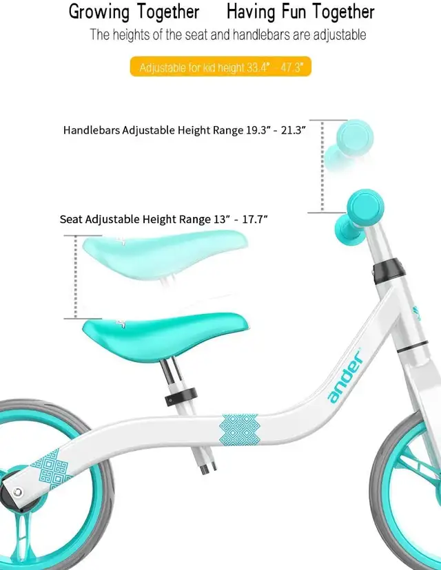 Blue *NEW*  Kid Balance Bike, 10.5-inch wheels, Ultra-light in Kids in Ottawa - Image 8