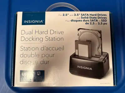 Dual hard drive docking station , View more
