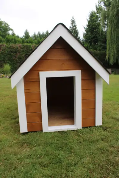 Large cedar dog house, View more