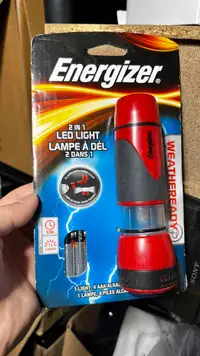 energizer Weather Ready 2 in 1 LED Flashlight with Batteries