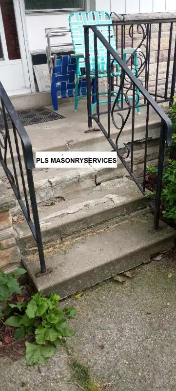 STAIRS,PARGING, TUCK POINTING, WINDOW SILL,CHIMNEY,BRICK REPAIR in Brick, Masonry & Concrete in City of Toronto - Image 4