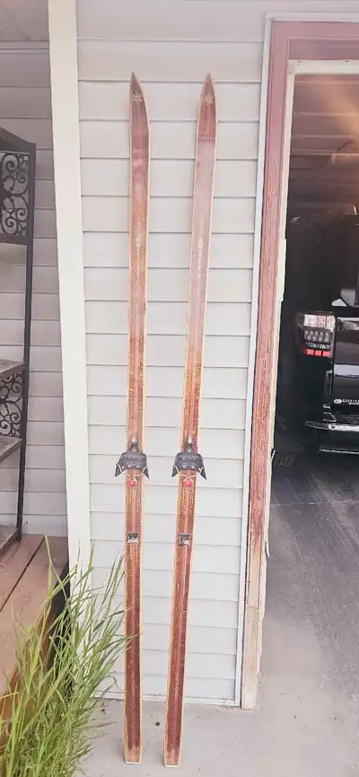 Free Wooden cross country skis