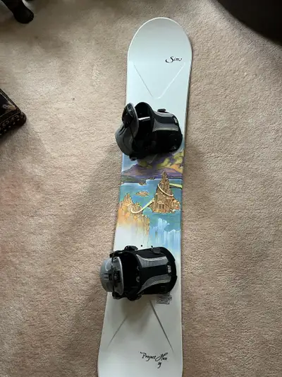 Sims Project Hex Snowboard – 159 cm with Flow Bindings , View more