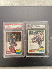 1980-81 OPC Hockey Set 396 cards 2 graded cards3