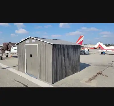 Galvanized Metal Shed 8’x11’ – Heavy Duty Outdoor Storage, View more