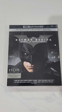 Batman Begins 4K + Blu Ray 