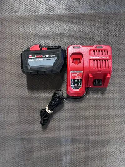 18 Volt Milwaukee Rapid charger & battery., View more