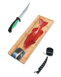 Fish cutting board kit, new