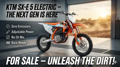 List Price: $6,200 CAD 2025 KTM SX-E 5 Electric Dirt Bike - MINT / Showroom Condition (Near Zero Hou...