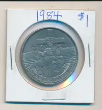 ORIGINAL RARE VINTAGE 1984 CANADIAN $1 DOLLAR COIN