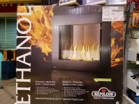 Napolean Ethanol Vent Free fire place corner unit. New Facrory S