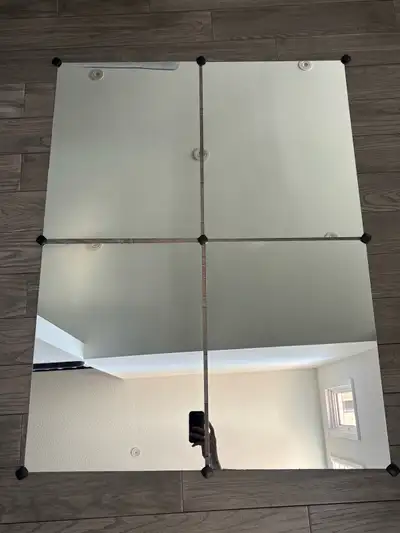 IKEA four square modular mirrors. Can be arranged in different ways. Mounting Hardware included. Mea...
