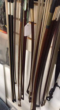 Violin and cello bows