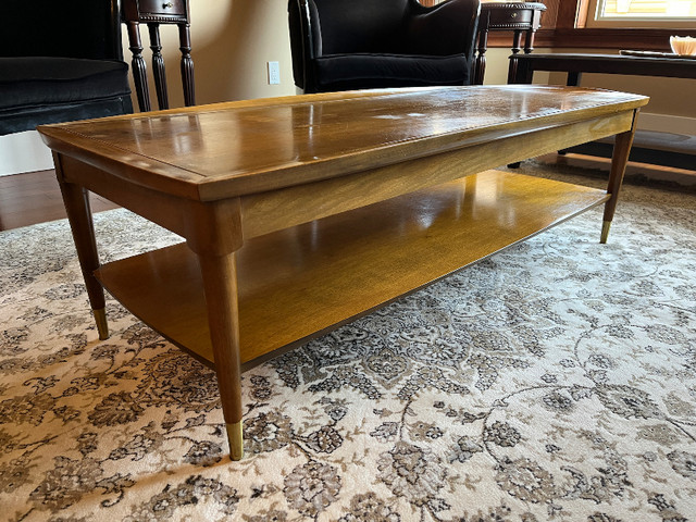 Mid-Century solid walnut coffee table in Coffee Tables in Edmonton - Image 2