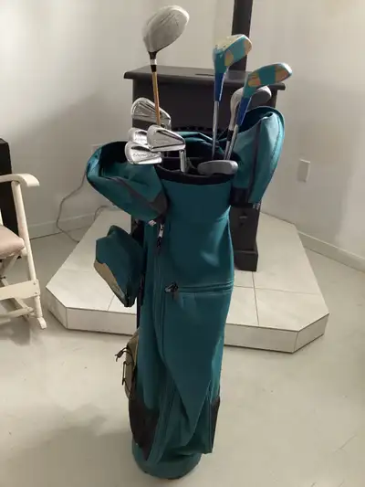 Sac de golf droitier bâtons tel que dans les photos