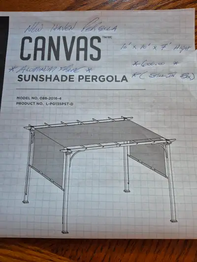 Canvas Pergola, View more