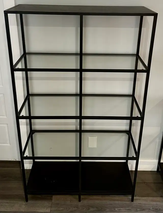 IKEA VITTSJÖ Shelving Unit - black in Bookcases & Shelving Units in Longueuil / South Shore - Image 5