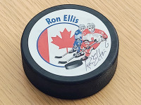Hockey Puck hand signed by Ron Ellis