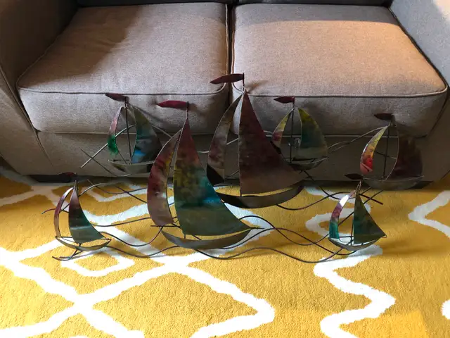 Decorative metal wall sailboats63871130803459121