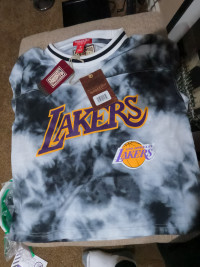 LAKERS & RAPTORS Mitchell & Ness high quality MINT crop tops +