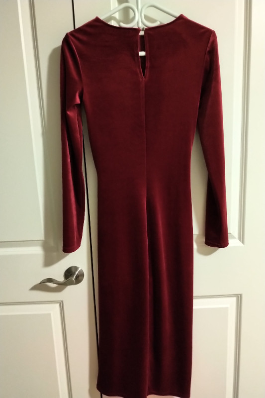 Wine Red Velvet Dress - Small / XS in Women's - Dresses & Skirts in Dartmouth - Image 4