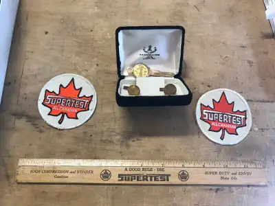 VINTAGE SUPERTEST OIL GASOLINE PATCHES KEY RULERS OPENERS, View more