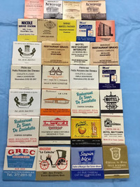 29 cartons d’allumettes Vintage Mauricie