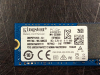 Kingston 256 gigabyte M.2 2280 NVME SSD