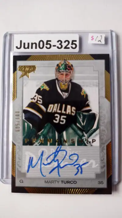 2007-08 O-Pee-Chee Premier Penmanship /100 Marty Turco #PP-MT Au, View more