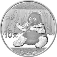 pièce en argent/silver .999 bullion Panda 2017 30 g
