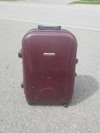 Vintage Carry On Luggage Suitcase - Hard Case