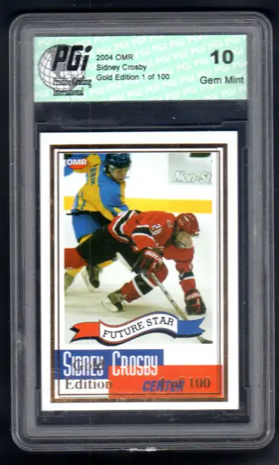 2004 OMR SIDNEY CROSBY FUTURE STAR RECRUE,RC,ROOKIE GRADÉ 10, View more
