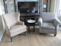 Furniture:  Wing back chair and Sofa chair.