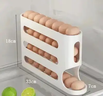 4-layer Slide Egg Storage Box Ladder Style Egg Box Storage Refri, View more