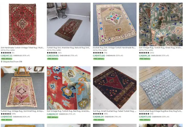GROOVY era vintage! Cool Heritage for your floor décor! in Rugs, Carpets & Runners in Oshawa / Durham Region - Image 9
