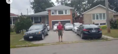 Parking spot for the car in front of my house on the driveway at: Beaver Valley Rd Toronto On M3H 4S...