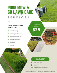 Robs Mow And Go Lawn Care services in Milton