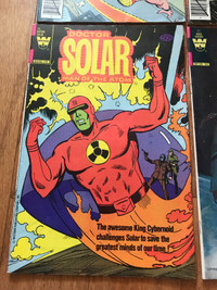 Vintage Dr. Solar Man of the Atom Comic Book Whitman  $5 ea