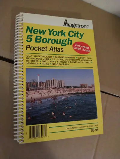 Hagstrom New York City 5 Borough Pocket Atlas Paperback, View more