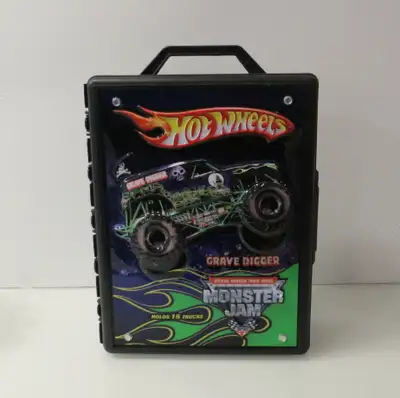 Hot Wheels Grave Digger Monster Jam Truck 3D Carrying Case, View more