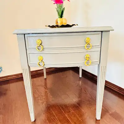 Beige End Table, View more