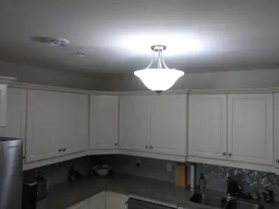 new condition stainless steele kitchen light fixture / entryway, View more