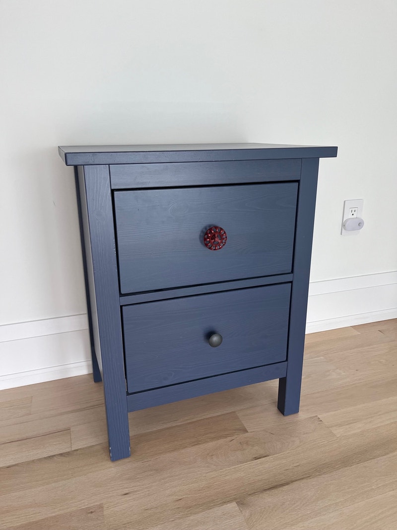 IKEA hemnes nightstand with custom knob Dressers & Wardrobes