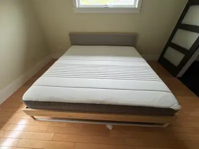 king bed frame with mattress, View more